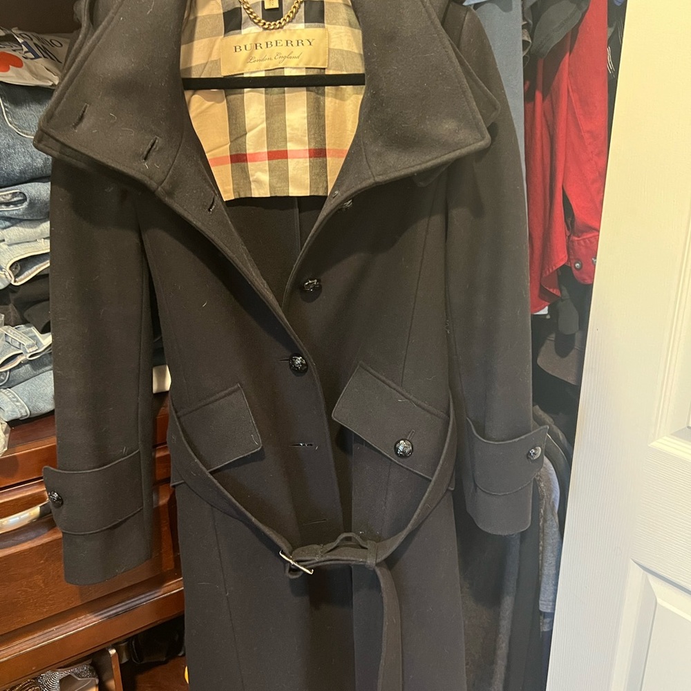 LIKE NEW Soft Burberry Coat from Saks